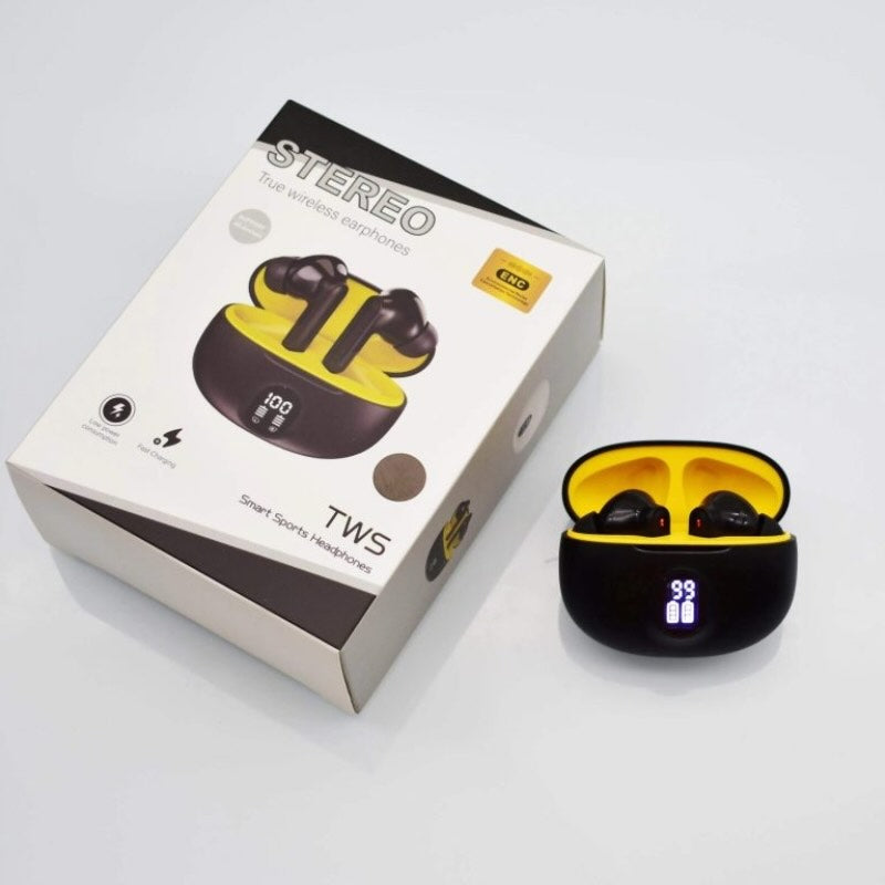 TWS Wireless Earbuds | LED Display | Bass Sound | Bluetooth 5.3 | Type-C | Random Colors