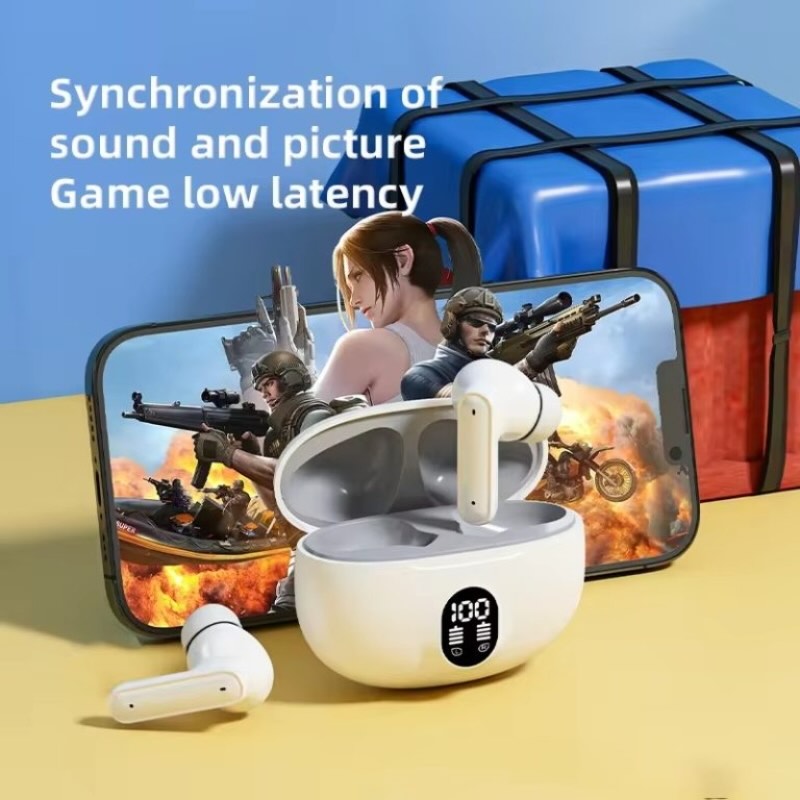TWS Wireless Earbuds | LED Display | Bass Sound | Bluetooth 5.3 | Type-C | Random Colors